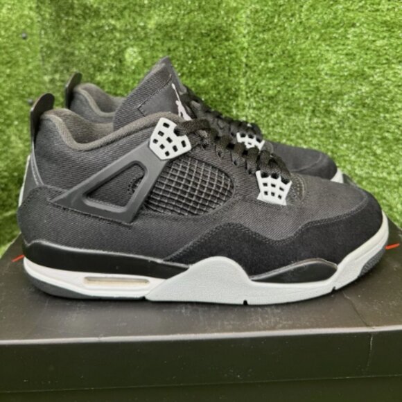 Nike Air Jordan 4 Retro Black Canvas - Picture 3 of 7